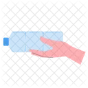 Hand Holding Water Bottle  Icon