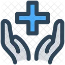 Medical Hand Plus Icon