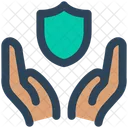 Security Hand Shield Icon