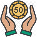 Gambling Casino Hand Icon
