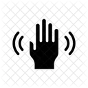 Hand Scanning Security Icon