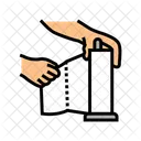 Hand Tearing Paper Icon