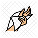 Hand Wiping Paper Icon