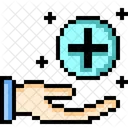 Hand Vip Pixelart Icon