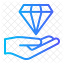 Hand Diamond Value Icon