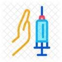 Injection Syringe Hand Icon