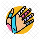 Hand Kinesio Klebeband Symbol