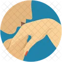 Hand kissing  Icon