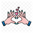 Hand Love Valentine Love Icon