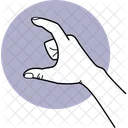 Hand Measuring Measuring Fingers Action Icon