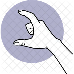 Hand Measuring  Icon