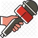 Hand Mic Mic Journalist Icon
