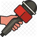 Hand Mic Mic Journalist Icon