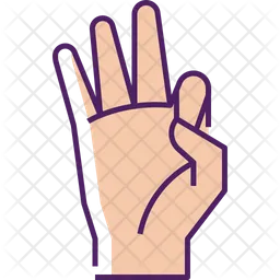 Hand Mudra  Icon