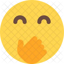 Hand Over Mouth Emoji Icon