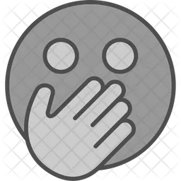 Hand Over Outh Emoji Emoji Icon