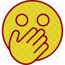 Hand Over Outh Emoji Emoji Face Icon