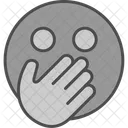Hand Over Outh Emoji  Icon