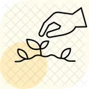 手で種を植える アイコン
