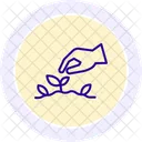 Hand Planting Seeds Icon