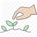 Hand Planting Seeds Hand Planting Icon