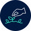 Hand Planting Seeds Hand Planting Icon