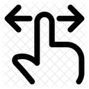 Hand Pointing Alt Swipe Arrow Icon