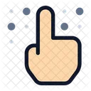 Co Hand Pointing Dots Icon
