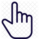 Hand Pointing Up  Icon