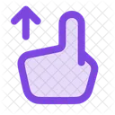 Hand Pointing Up Top Arrow Gesture Finger Icon