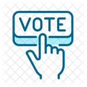 Hand pressing vote  Icon