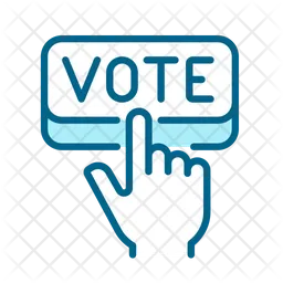 Hand pressing vote  Icon