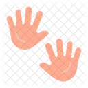 Hand Print Child Kid Icon