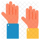 Showing Gesture Hand Icon