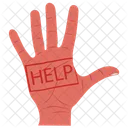 Hand raised for help  Icon