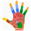 Hand Reflexology Reflexology Therapy Hand Massage Icon