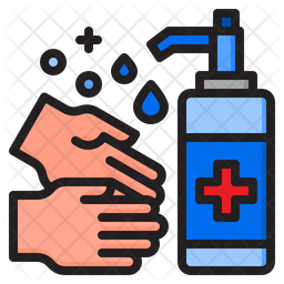 Free Hand Sanitizer Colored Outline Icon Available In Svg Png Eps Ai Icon Fonts