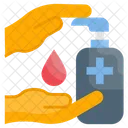Hand Sanitizer Disinfect Alcohol Icon