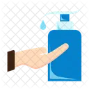 Hand Sanitizing Cleaning Icon