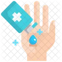 Hand Sanitizer Hand Gel Foam Dispenser Icon