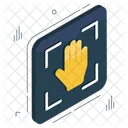 Hand Recognition Hand Scanning Biometry Icon