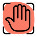 Hand Scanning Biometric Attendance Biometric Fingerprint Icon