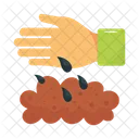 Hand Organic Seed Icon