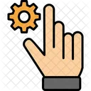 Hand Setting Gear Setting Icon