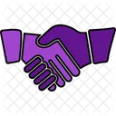 Hand Shaking Business Deal Icon