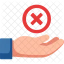 Hand Showing Rejection  Icon