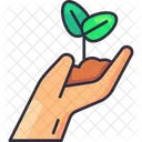 Hand Sprout  Icon