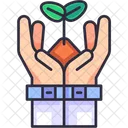 Hand Sprout  Icon