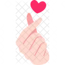 Hand Symbol Mini Heart  アイコン