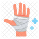 Hand Bandage Gauze Icon
